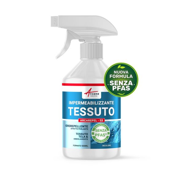 Idrorepellente per tessuti e tessili: ARCAREPEL - 53 - Trasparente - 0.5 L (fino a 5 m²)