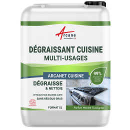 Nettoyant dégraissant pour cuisine naturel : ARCANET Cuisine - Certifié ECOCERT - 5 L