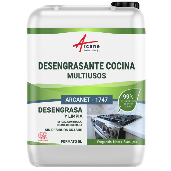 Limpiador desengrasante cocina natural : ARCANET 1747 |Certificado ECOCERT - 5 L