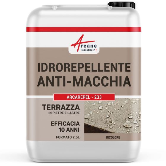 Idrorepellente per terrazze: a base solventata effetto lunga durata - ARCAREPEL - 233 2.5 L