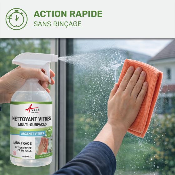 Nettoyant vitre naturel : ARCANET vitres - Certifié ECOCERT