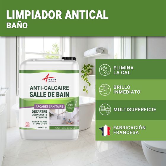 Limpiador de Baño Antical Natural : Arcanet - 1748 - Certificado Ecocert