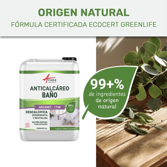 Limpiador de Baño Antical Natural : Arcanet - 1748 - Certificado Ecocert