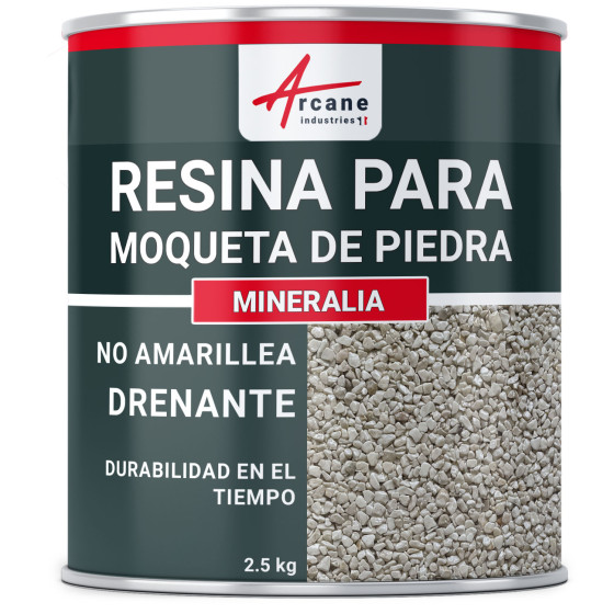 Resina de poliuretano monocomponente para suelo de grava : MINERALIA 2