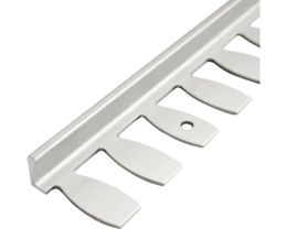 Geleiderails Aluminium voor Steentapijt - Geanodiseerd Profiel Standaard of Buigbaar - Dikte Controle en Egalisatie