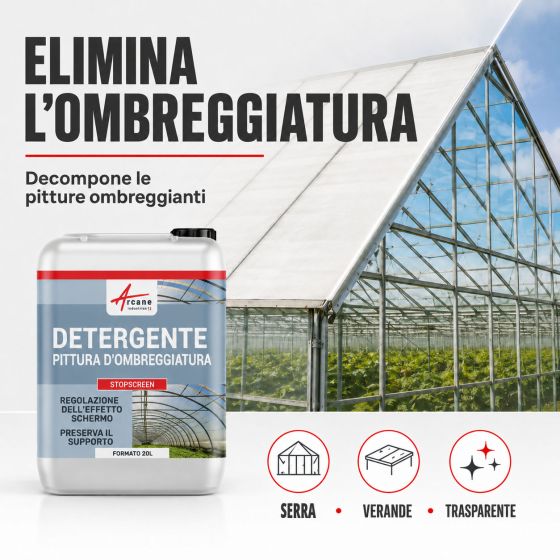 Eliminazione totale delle vernici ombreggianti - STOPSCREEN