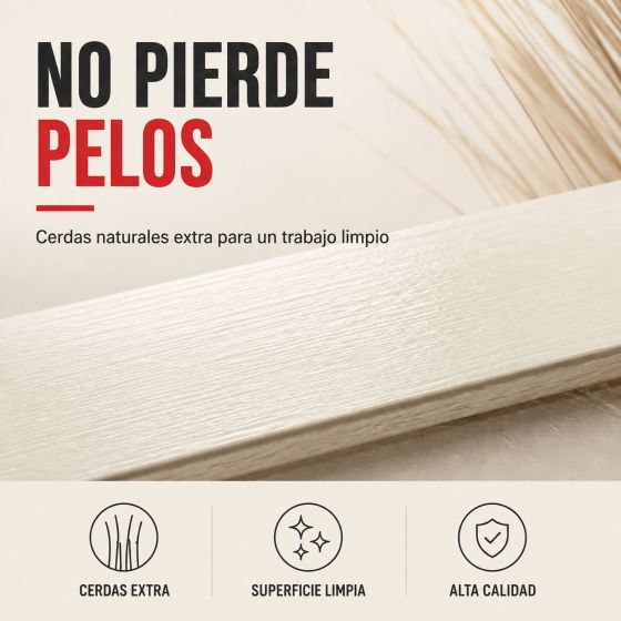 PINCEL PLANO DE MADERA MECHADO 30 mm - Pincel plano de madera mechado 30 mm