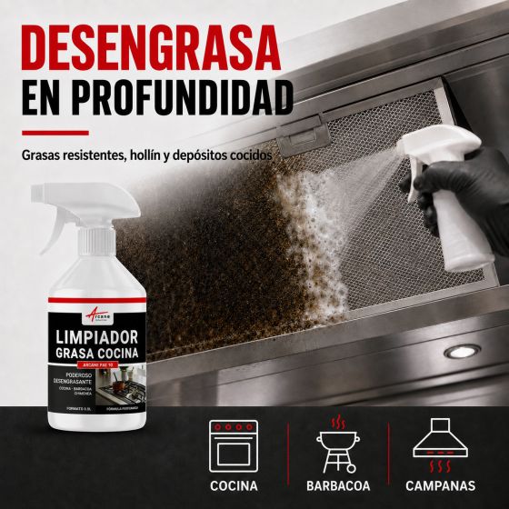 Limpiador desengrasante cocina - LIMPIADOR DE GRASAS Y HOLLÍN