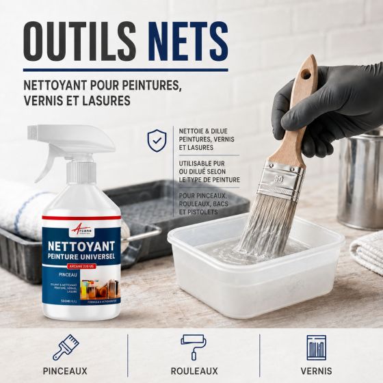 Nettoyant pinceau peinture et lasure