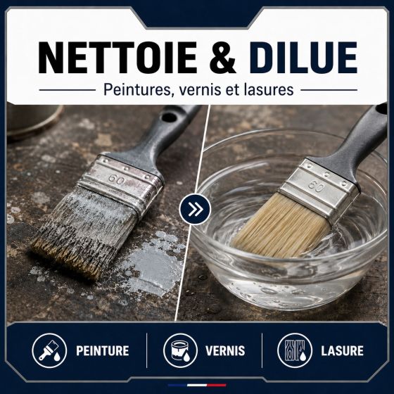 Nettoyant pinceau peinture et lasure
