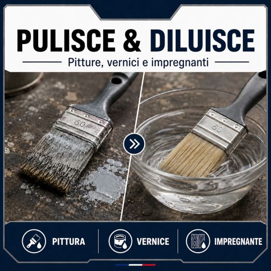 Diluente per pulire pennelli