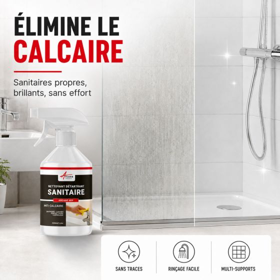 Nettoyant détartrant sanitaire salle de bain douche