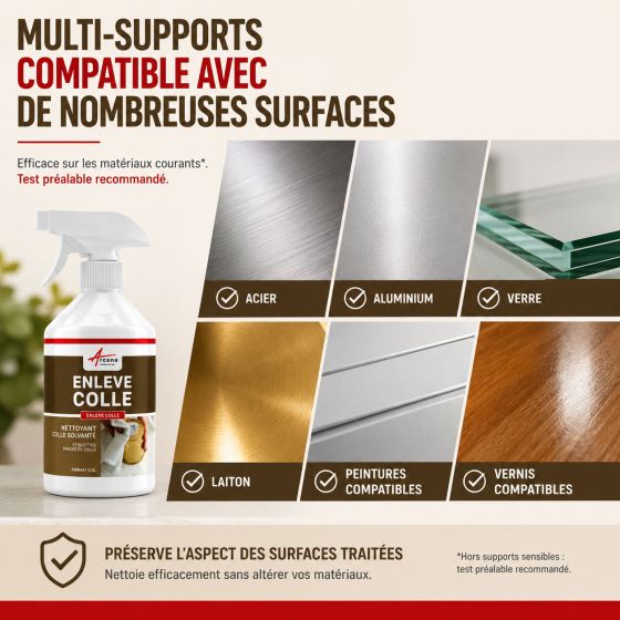 Solvant pour enlever colle et mastic - ENLEVE COLLE
