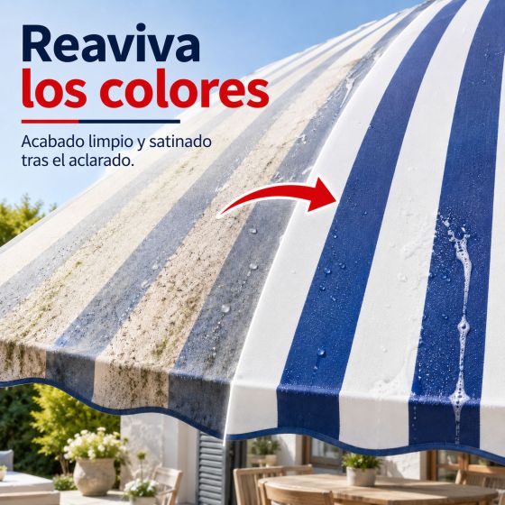 Limpiador para tela de toldo, sombrilla, alfombra - LIMPIADOR DE TELAS Y TEXTILES