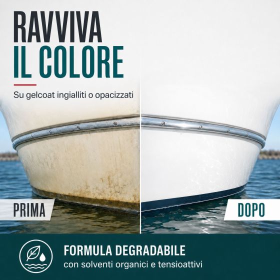 Detergente per manutenzione barche e scafi
