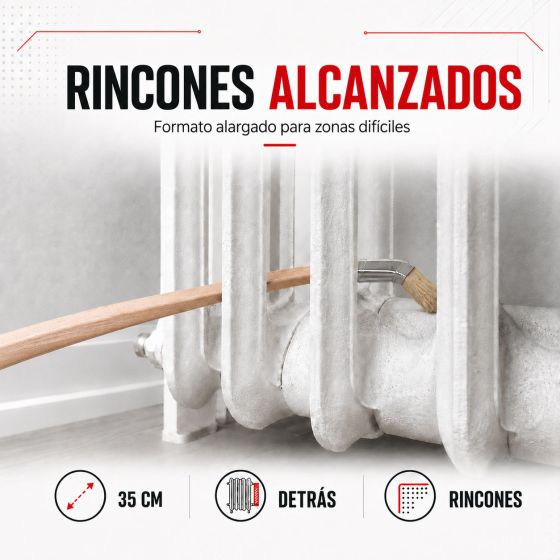 Brocha para radiador y calefacción de hierro fundido