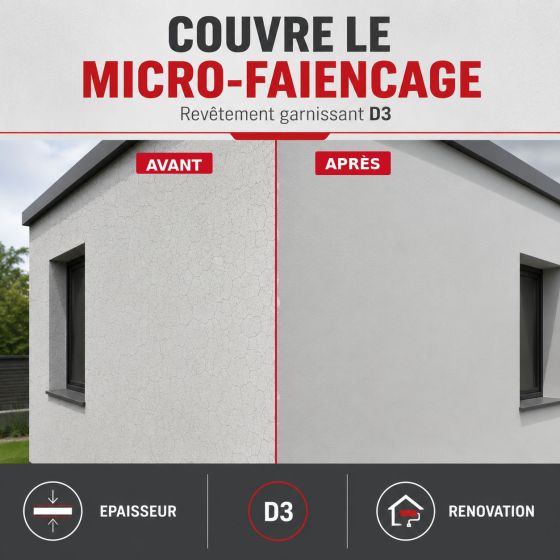 Peinture Façade Acrylique pour Crépi - ARCAFAÇADE RENOV