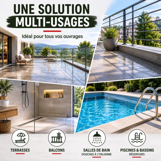 Enduit d'imperméabilisation sous carrelage : ARCACIM S2