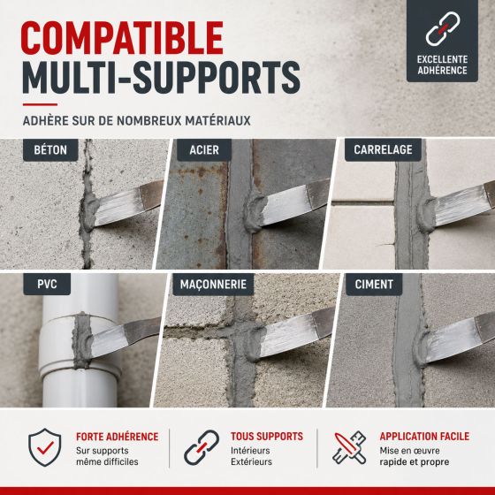 Mortier joint souple pour traitement de fissure : ARCAFLEX