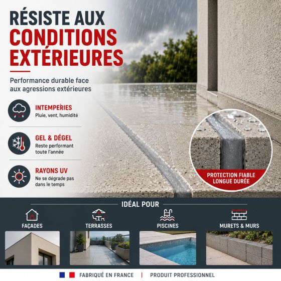 Mortier joint souple pour traitement de fissure : ARCAFLEX