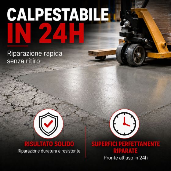 Malta epossidica per calcestruzzo Riparazione di buche, avvallamenti - DURPOX
