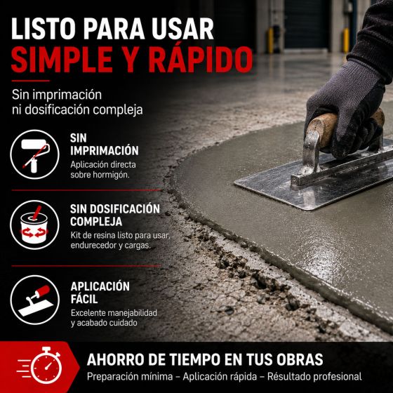 Mortero epoxi de reparación para agujeros y baches: DURPOX