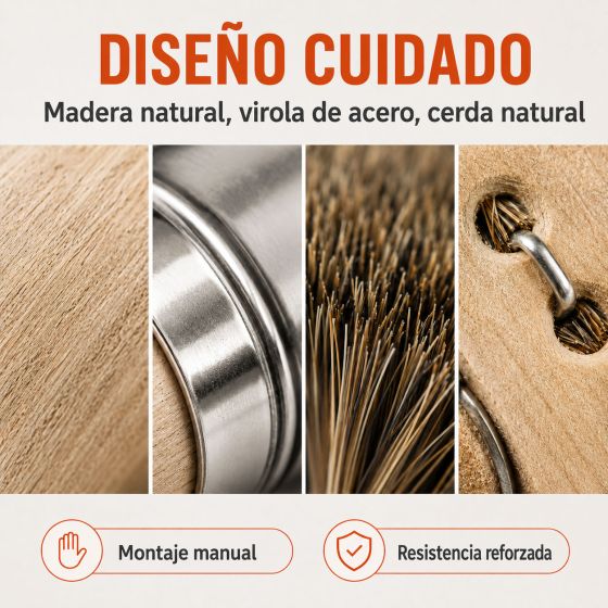 Pincel para aplicación de resina impermeabilizante, epoxi, barniz, pintura