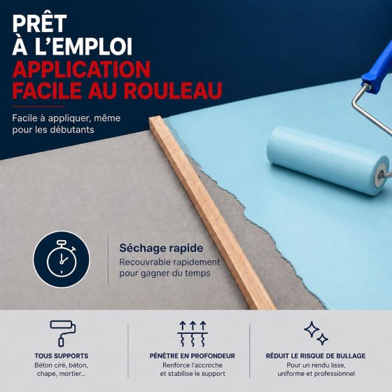 Primaire universel pour béton ciré