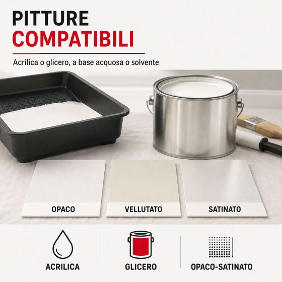 Rullo in microfibra da 12 mm