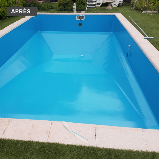 Pintura piscina de poliuretano para cubiertas de poliéster, hormigón
