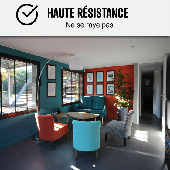 sol béton ciré - KIT BETON CIRE SOL GRANDE SURFACE HAUTE PROTECTION