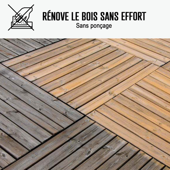 Dégrisant bois teck sans acide oxalique