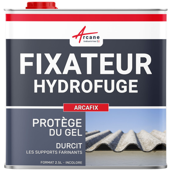 Fixateur hydrofuge support friable anti poussière: ARCAFIX-2-5L-jusqua-12-5m2-Transparent-Couleur / Aspect
