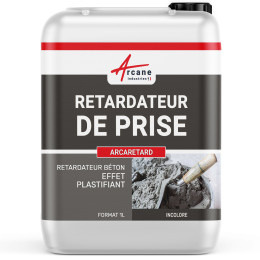 Retardateur béton effet plasitifiant : ARCARETARD-1-2Kg-1litre-Liquide-Couleur / Aspect