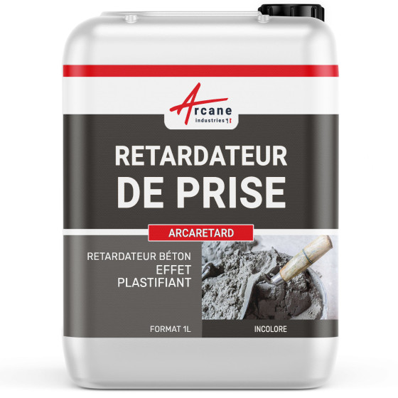 ARCARETARD - Retardateur prise ciment béton effet plastifiant