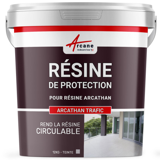 Résine de finition circulable poluyréthane toit plat et toit terrasse: ARCATHAN TRAFIC-12Kg-Gris-Couleur / Aspect Résine de finition circulable poluyréthane toit plat et toit terrasse: ARCATHAN TRAFIC-12Kg-Gris-Couleur / Aspect