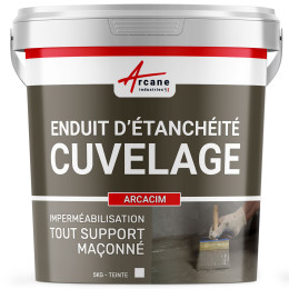 Enduit de cuvelage hydrofuge pour béton, caniveau et fondation : ARCACIM