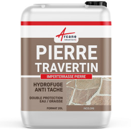 Imperméabilisant travertin, hydrofuge pour pierres naturelles, anti-tâche: IMPERTERRASSE PIERRE