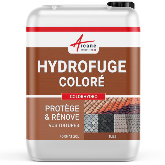 Hydrofuge imperméabilisant tuiles en béton ciment ardoise: COLORHYDRO-20L-jusqua-80m2-Tuile-ral-8004-Couleur / Aspect Hydrofuge imperméabilisant tuiles en béton ciment ardoise: COLORHYDRO-20L-jusqua-80m2-Tuile-ral-8004-Couleur / Aspect