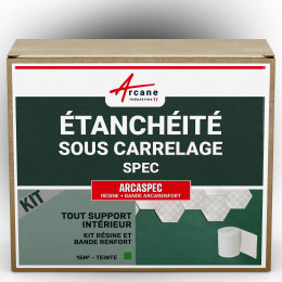 Kit étanchéité sous carrelage salle de bain : SPEC ARCASPEC + BANDE ARCARENFORT