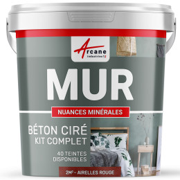KIT BTON CIR MURS-kit2m2-Mate-Airelles-Rouge-Aspect / Couleur