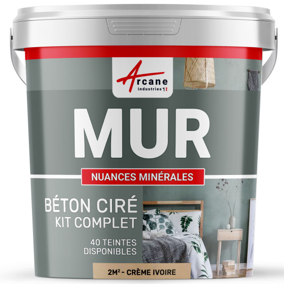 KIT BTON CIR MURS-kit2m2-Satinee-Creme-Ivoire-Aspect / Couleur KIT BTON CIR MURS-kit2m2-Satinee-Creme-Ivoire-Aspect / Couleur