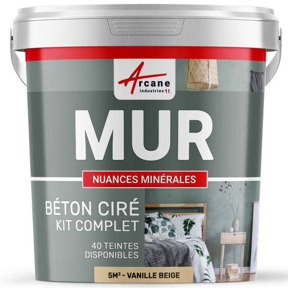 KIT BTON CIR MURS-kit5m2-Mate-Vanille-Beige-Aspect / Couleur