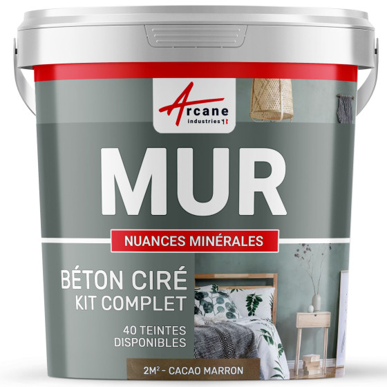 KIT BTON CIR MURS-kit2m2-Mate-Cacao-Marron-Aspect / Couleur
