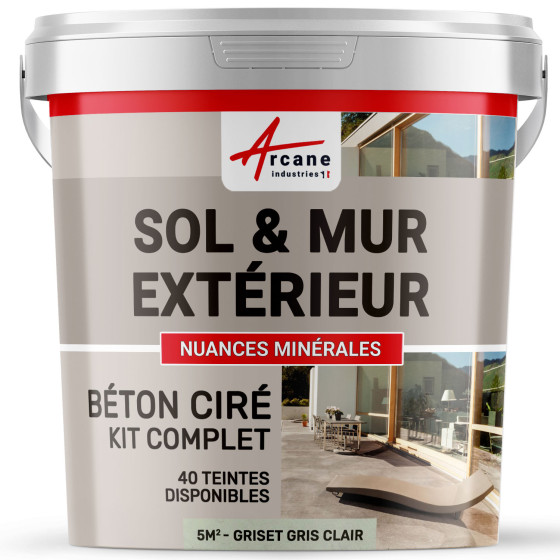 1-Main-KIT BETON CIRE EXTERIEUR - kit5m2-Griset-Gris-clair-Aspect / Couleur 1-Main-KIT BETON CIRE EXTERIEUR - kit5m2-Griset-Gris-clair-Aspect / Couleur