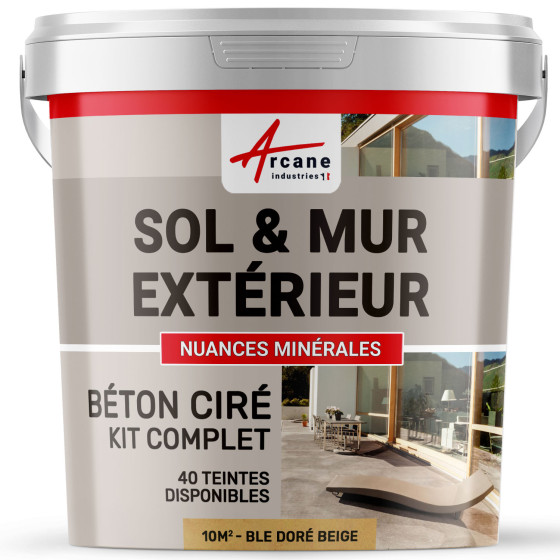 1-Main-KIT BETON CIRE EXTERIEUR - kit10m2-Ble-Dore-Beige-Aspect / Couleur 1-Main-KIT BETON CIRE EXTERIEUR - kit10m2-Ble-Dore-Beige-Aspect / Couleur