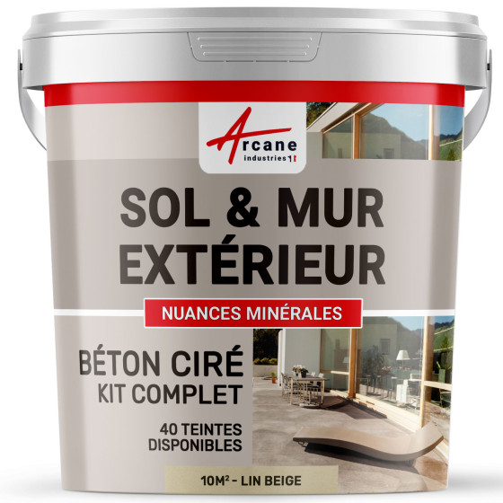 1-Main-KIT BETON CIRE EXTERIEUR - kit10m2-Lin-Beige-Aspect / Couleur