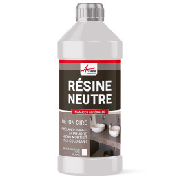 RESINE NEUTRE POUR BETON CIRE-0-9L-Blanc-Aspect / Couleur