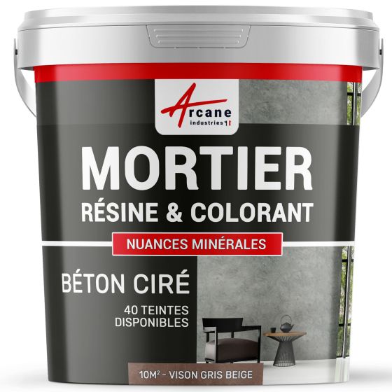 1-Main-béton ciré sans primaire ni vernis de finition-10m2-Vison-Gris-beige-Aspect / Couleur