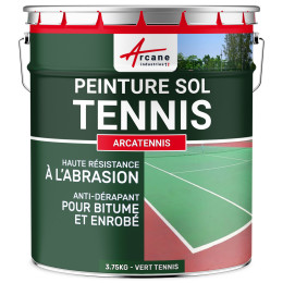 Peinture pour court de tennis anti dérapant - ARCATENNIS-2-5L-Vert-tennis-Aspect / Couleur